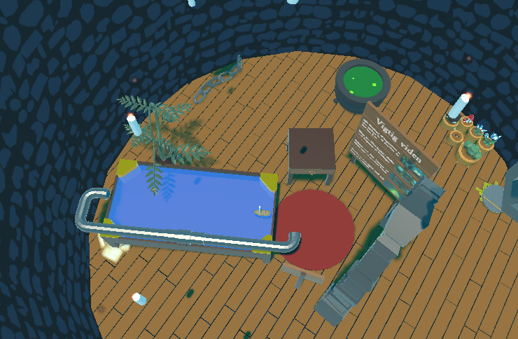 The sixth level of FingerSpelling; inside a wizard's tower.